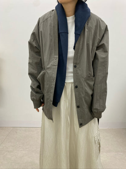 스프링 루즈핏 배색카라 점퍼
