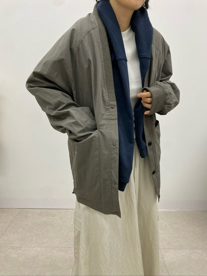 스프링 루즈핏 배색카라 점퍼
